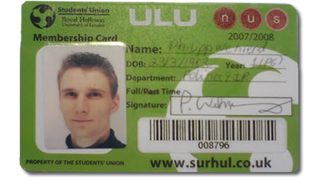 Student\'s Union Card